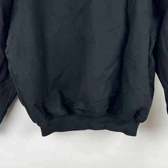 CX2 Winter Bomber Jacket Size 2XL Black Full Zip Long Sleeve Hooded Lined Insula - Picture 9 of 9
